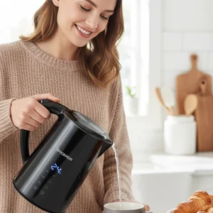 Bouilloire Electrique à température réglable 2200W - 1,7L avec écran