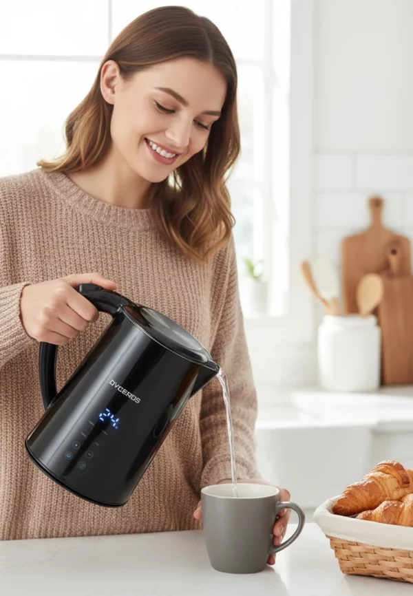 Bouilloire Electrique à température réglable 2200W - 1,7L avec écran