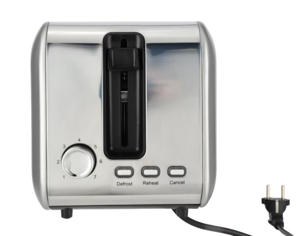 GT700_boutons Grille-Pain Extra Large 4 Tranches Inox 1400W