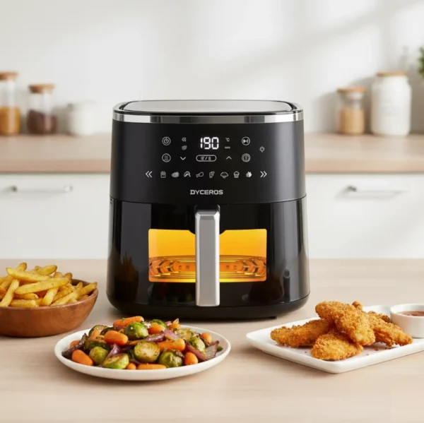 AF700_TABLE_q60 Air Fryer 1600W - Friteuse à air avec fenêtre de cuisson transparente