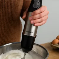 Mixeur plongeant 1000W – Pied en inox amovible, accessoires inclus