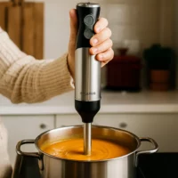 Mixeur plongeant 1000W – Pied en inox amovible, accessoires inclus